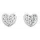 Earring heart 925/1000 silver