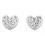 Earring heart 925/1000 silver