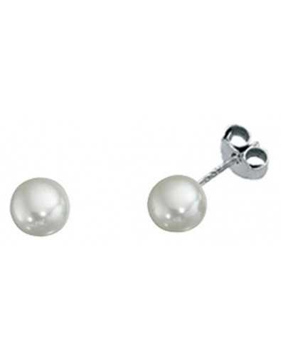 Earring pearl in 925/1000 silver