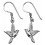 Earring swallow in 925/1000 silver