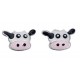 Earring Cow in 925/1000 silver