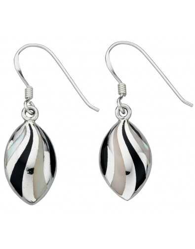 Earring mother of pearl in 925/1000 silver