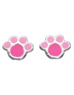 Earring paw bear, 925/1000 silver