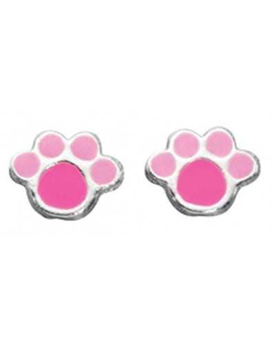 Earring paw bear, 925/1000 silver