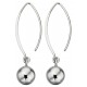 Earring balls in 925/1000 silver