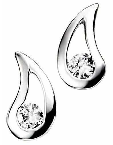 Earring zirconia in 925/1000 silver