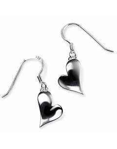 Earring heart 925/1000 silver