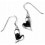 Earring heart 925/1000 silver