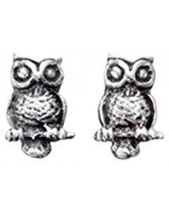 Earring owl in 925/1000 silver