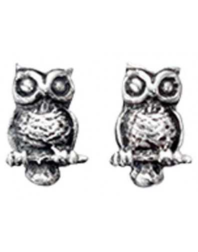 Earring owl in 925/1000 silver