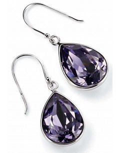 Earring crystal in 925/1000 silver