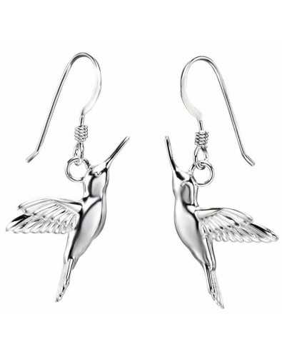 Earring hummingbird in 925/1000 silver