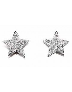 Earring-star in 925/1000 silver