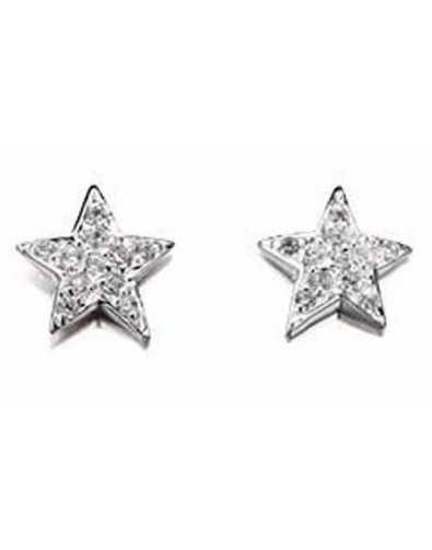 Earring-star in 925/1000 silver