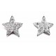 Earring-star in 925/1000 silver