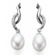 Earring pearl in 925/1000 silver