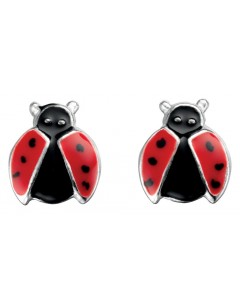 Earring ladybug in 925/1000 silver