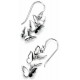 Earring butterflies in 925/1000 silver