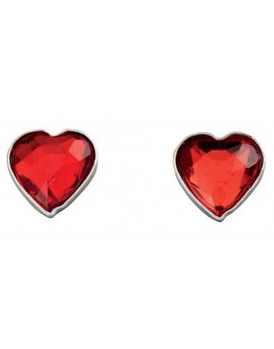 Earring heart 925/1000 silver