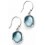 Earring glass in 925/1000 silver