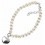 Heart Bracelet and freshwater pearl in 925/1000 silver