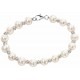 Bracelet freshwater pearl in 925/1000 silver