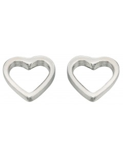 Earring heart 925/1000 silver