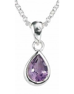 Necklace amethyst in 925/1000 silver