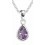 Necklace amethyst in 925/1000 silver