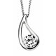 Necklace zirconia in 925/1000 silver