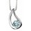 Necklace topaz in 925/1000 silver