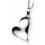 Necklace Heart in 925/1000 silver