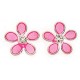 Earring flower 925/1000 silver