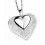 Necklace with double hearts in 925/1000 silver