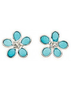 Earring flower 925/1000 silver