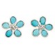 Earring flower 925/1000 silver