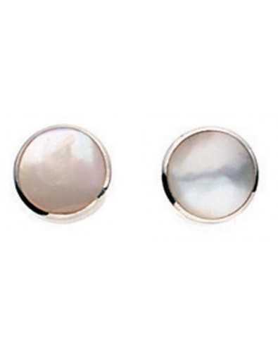 Earring mother of pearl in 925/1000 silver