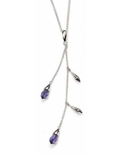 Necklace Swarovski crystal, in 925/1000 silver