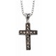 Necklace cross marcassite in 925/1000 silver