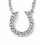 Necklace horseshoe in 925/1000 silver 