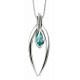 Necklace Swarovski crystal, in 925/1000 silver