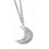 Necklace moon in 925/1000 silver