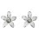 Earring flower 925/1000 silver