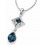 Necklace Swarovski crystal, in 925/1000 silver