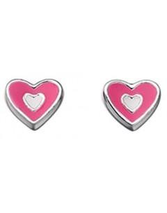 Earring heart 925/1000 silver