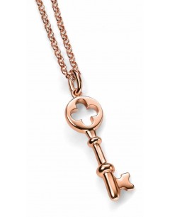 Key necklace gold-plated in 925/1000 silver