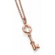 Key necklace gold-plated in 925/1000 silver