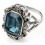 My-jewelry – D3204b – Ring comtésse crystal navy blue 925/1000 silver