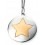 My-jewelry - D4203 - Necklace star Gold-plated in 925/1000 Silver