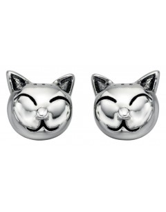 Earring cat in 925/1000 silver